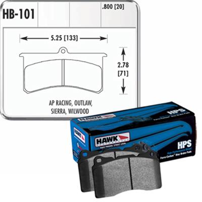 Hawk Performance HPS Brake Pads HB101F.800