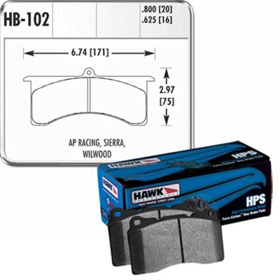 Hawk Performance HPS Brake Pads HB102F.800