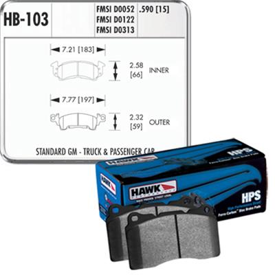 Hawk Performance HPS Brake Pads HB103F.590