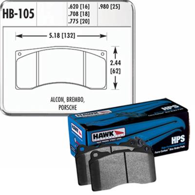 Hawk Performance HPS Brake Pads HB105F.620