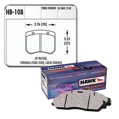 Hawk Performance Blue 9012 Racing Brake Pads HB108E.560