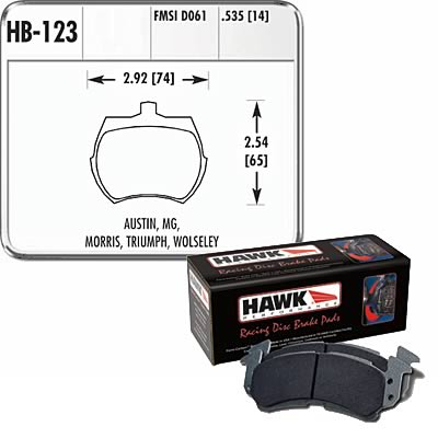 Hawk Performance Blue 9012 Racing Brake Pads HB123E.535