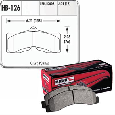 Hawk Performance HP Plus Brake Pads HB126N.505