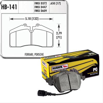 Hawk Performance Ceramic Brake Pads HB141Z.650