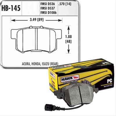 Hawk Performance Ceramic Brake Pads HB145Z.570