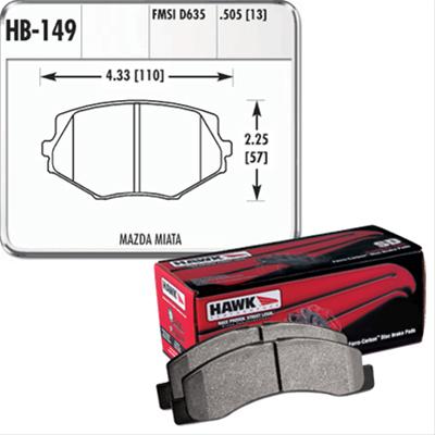 Hawk Performance HP Plus Brake Pads HB149N.505