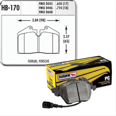 Hawk Performance Ceramic Brake Pads HB170Z.650