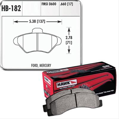 Hawk Performance HP Plus Brake Pads HB182N.660