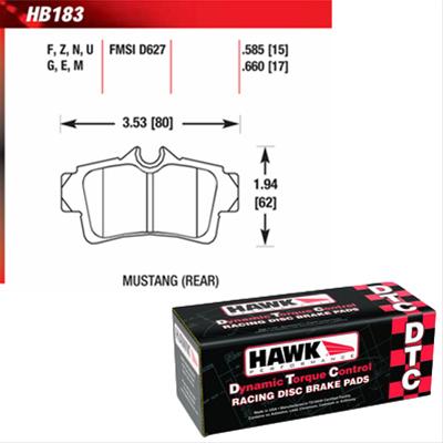 Hawk Performance DTC 70 Brake Pads HB183U.585