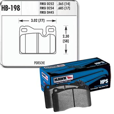 Hawk Performance HPS Brake Pads HB198F.685