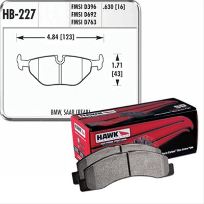 Hawk Performance HP Plus Brake Pads HB227N.630