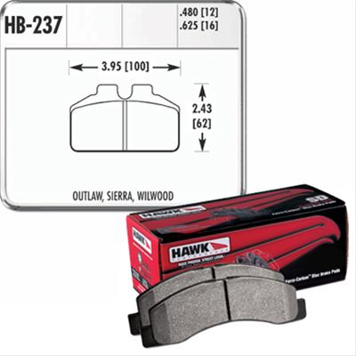 Hawk Performance HP Plus Brake Pads HB237N.625