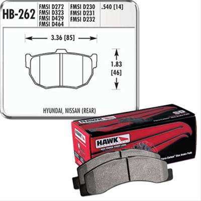 Hawk Performance HP Plus Brake Pads HB262N.540