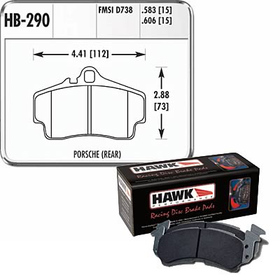 Hawk Performance Blue 9012 Racing Brake Pads HB290E.583
