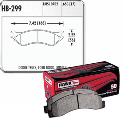 Hawk Performance SuperDuty Brake Pads HB299P.650