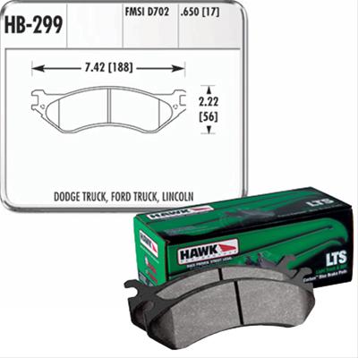 Hawk Performance LTS Brake Pads HB299Y.650