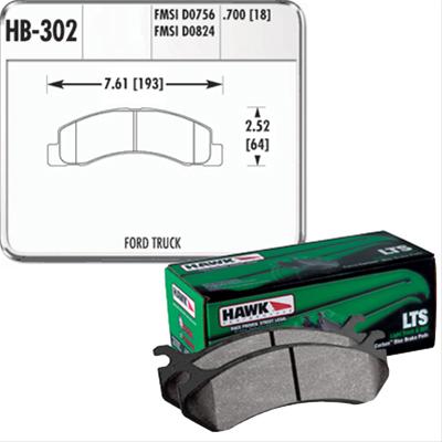 Hawk Performance LTS Brake Pads HB302Y.700