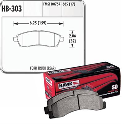 Hawk Performance SuperDuty Brake Pads HB303P.685