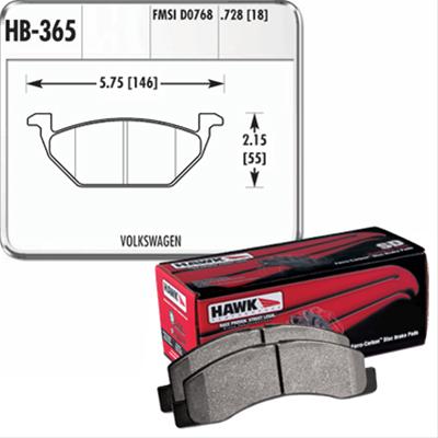 Hawk Performance HP Plus Brake Pads HB365N.728