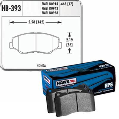 Hawk Performance HPS Brake Pads HB393F.665
