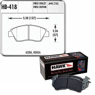 Hawk Performance Blue 9012 Racing Brake Pads HB418E.646