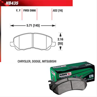 Hawk Performance LTS Brake Pads HB435Y.622