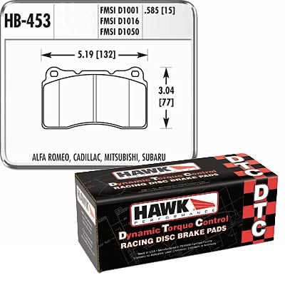 Hawk Performance DTC 70 Brake Pads HB453U.585