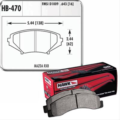 Hawk Performance HP Plus Brake Pads HB470N.643