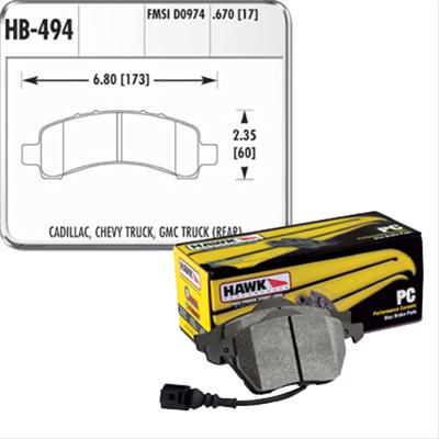 Hawk Performance Ceramic Brake Pads HB494Z.670