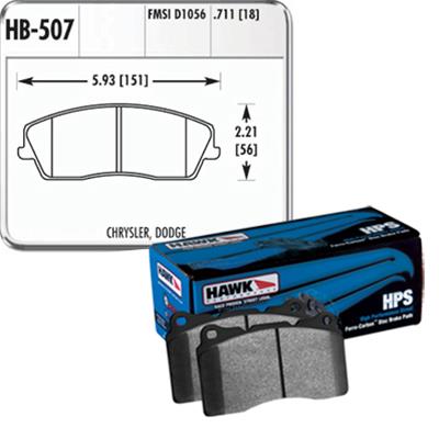 Hawk Performance HPS Brake Pads HB507F.711