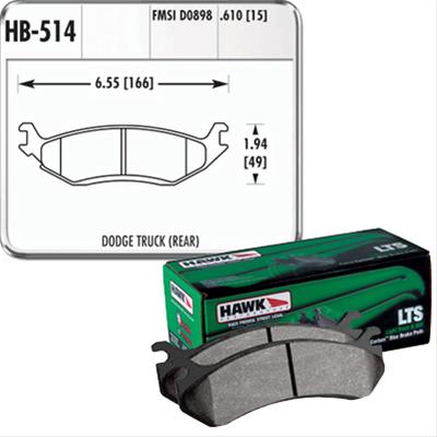 Hawk Performance LTS Brake Pads HB514Y.610