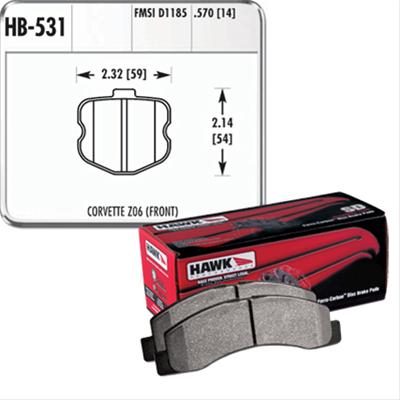 Hawk Performance HP Plus Brake Pads HB531N.570