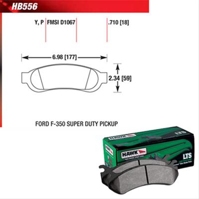 Hawk Performance LTS Brake Pads HB556Y.710