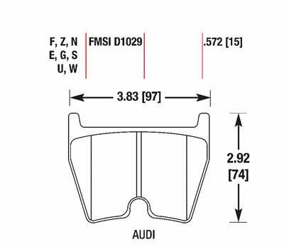 Hawk Performance DTC 30 Brake Pads HB609W.572