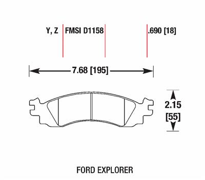 Hawk Performance LTS Brake Pads HB612Y.690