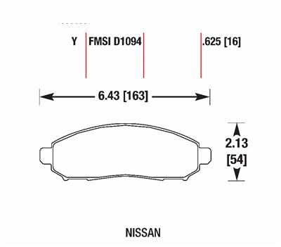 Hawk Performance LTS Brake Pads HB618Y.625