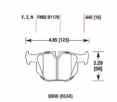 Hawk Performance Ceramic Brake Pads HB624Z.642