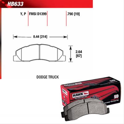 Hawk Performance SuperDuty Brake Pads HB633P.790