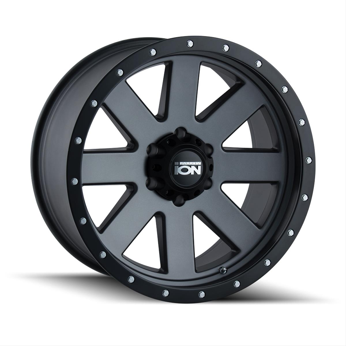 ION Alloy Series 134 Matte Gunmetal Wheels with Matte Black Ring 134-2950MG