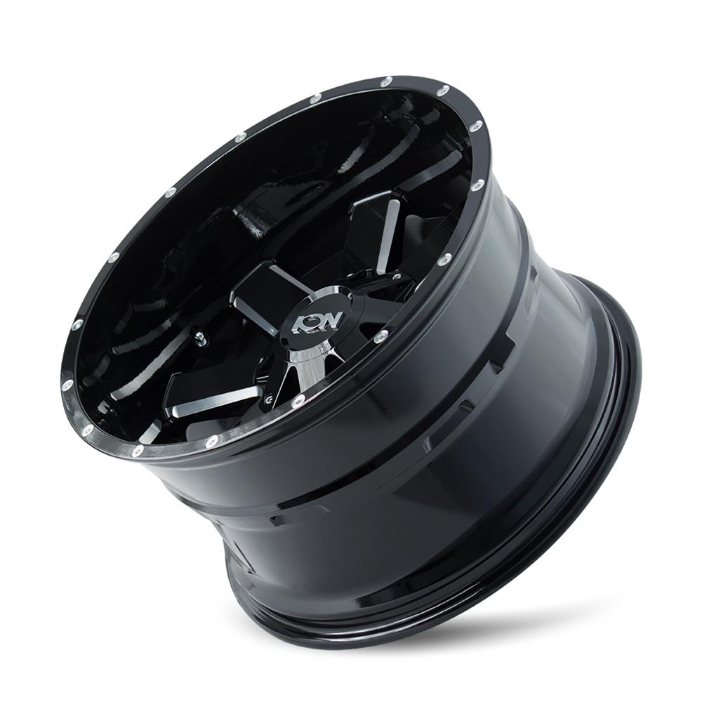 ION Type 141 18x9 / 8x165.1 BP / 18mm Offset / 125.2mm Hub Gloss Black Milled Wheel 141-8976M18