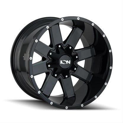 ION Alloy Series 141 Gloss Black Milled Wheels 141-2276M