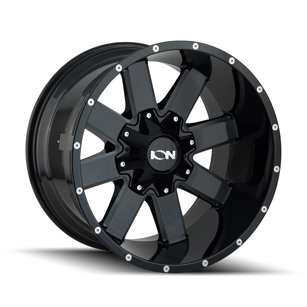ION Alloy Series 141 Gloss Black Milled Wheels 141-2252M