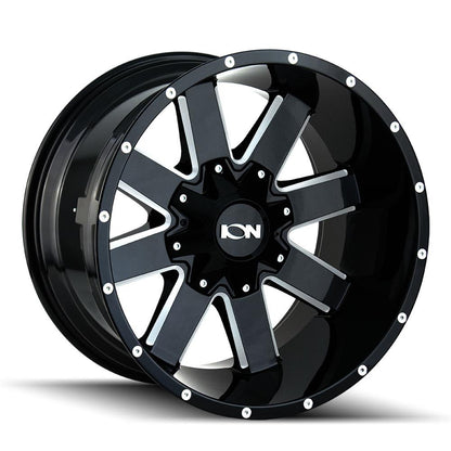 ION Type 141 18x9 / 8x165.1 BP / 0mm Offset / 125.2mm Hub Gloss Black Milled Wheel 141-8976M