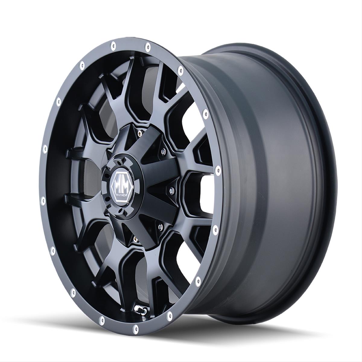 Mayhem Warrior 8015 Series Matte Black Wheels 8015-8956MB