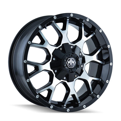 Mayhem Warrior 8015 Series Gloss Black Wheels with Machined Face 8015-2952B