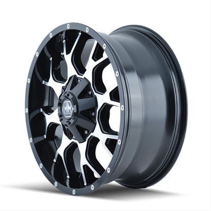 Mayhem Warrior 8015 Series Gloss Black Wheels with Machined Face 8015-7937B18