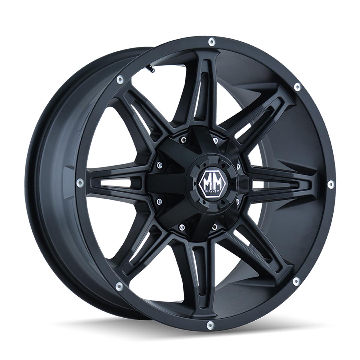 Mayhem Rampage 8090 Series Matte Black Wheels 8090-8937MB