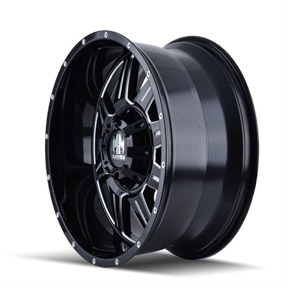 Mayhem Monstir 8100 Series Gloss Black Wheels with Milled Spokes 8100-2137M