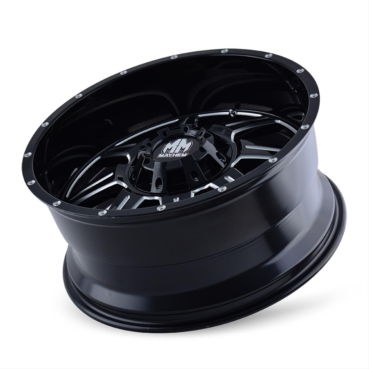 Mayhem Monstir 8100 Series Gloss Black Wheels with Milled Spokes 8100-2937M