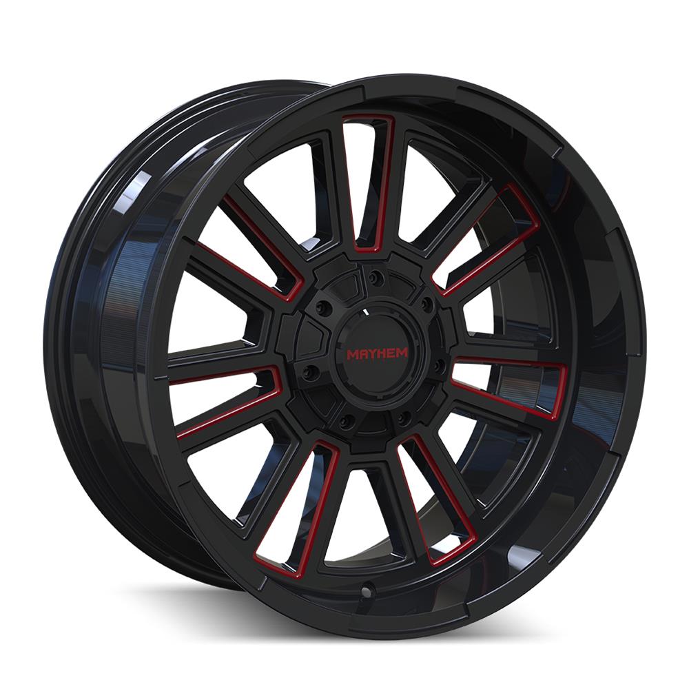 Mayhem Apollo 8115 Series Gloss Black with Prism Red Wheels 8115-2152BTR